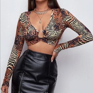 SHEIN CROP RING TOP